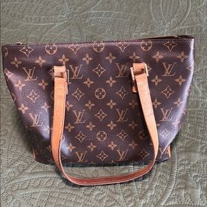 Louis Vuitton Classic Brown Monogram Cabas Piano Shoulder Bag